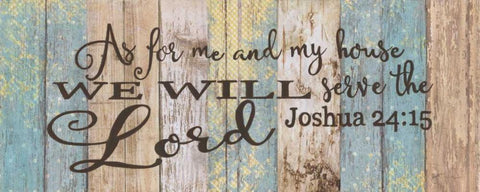 Serve The Lord White Modern Wood Framed Art Print with Double Matting by Tava Studios