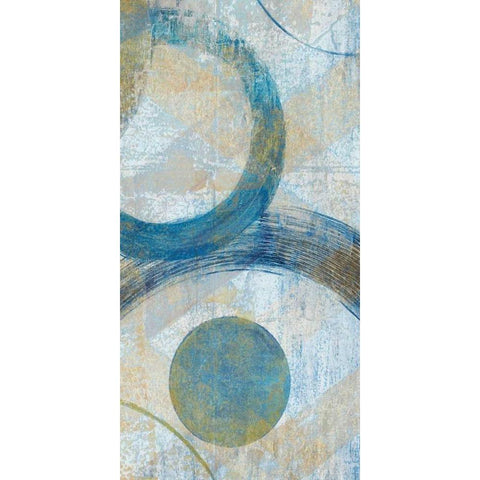 Round The Bend II White Modern Wood Framed Art Print by Tava Studios