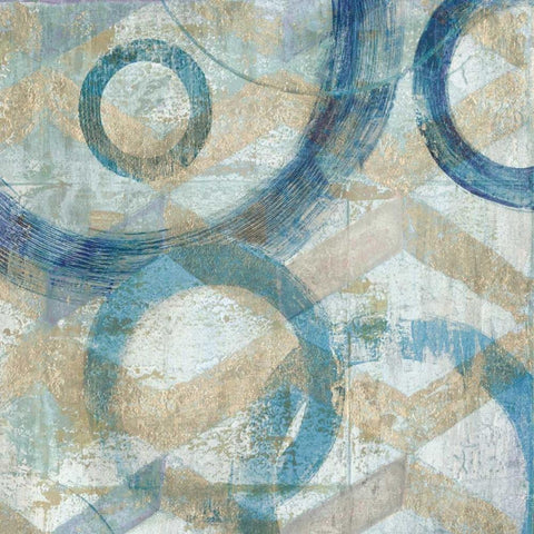 Bend II White Modern Wood Framed Art Print with Double Matting by Tava Studios