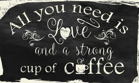 All You Need Is White Modern Wood Framed Art Print with Double Matting by Nan