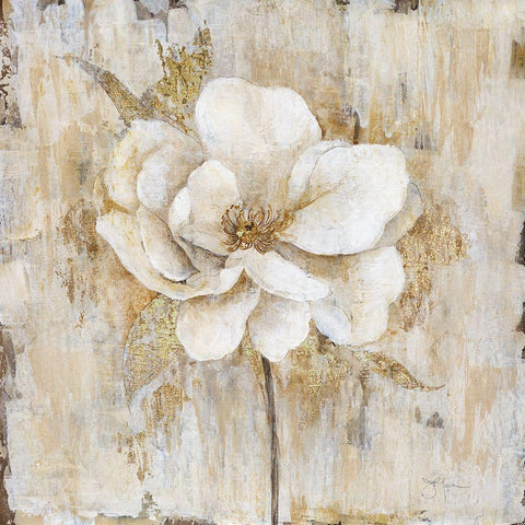 Venetian Gold White Modern Wood Framed Art Print with Double Matting by Tava Studios