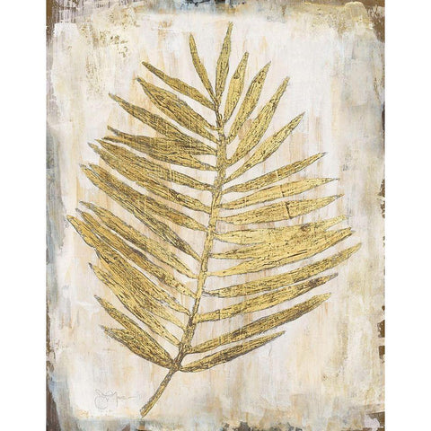 Venetian Palm Black Modern Wood Framed Art Print with Double Matting by Tava Studios
