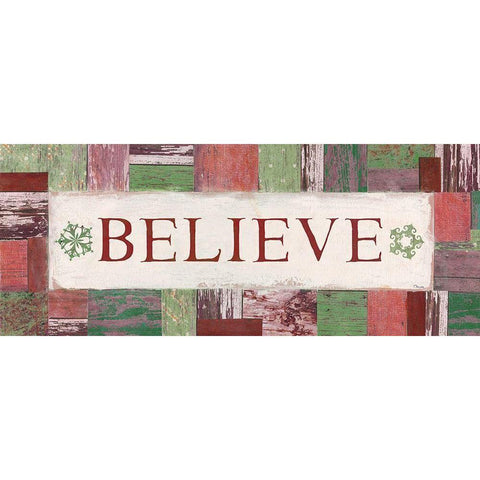 Believe Gold Ornate Wood Framed Art Print with Double Matting by Tava Studios