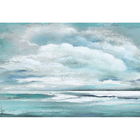 Billowing Clouds Gold Ornate Wood Framed Art Print with Double Matting by Tava Studios