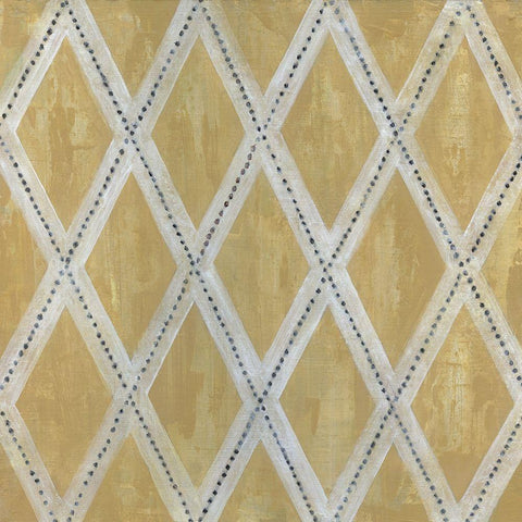Geometric IV White Modern Wood Framed Art Print with Double Matting by Tava Studios