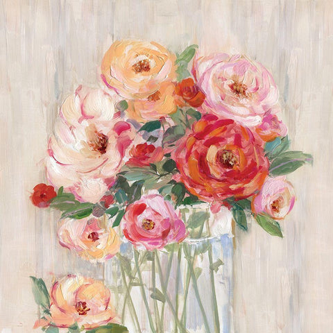 Just Peachy I White Modern Wood Framed Art Print by Swatland, Sally