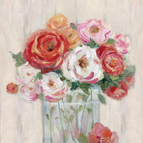 Just Peachy II Black Ornate Wood Framed Art Print with Double Matting by Swatland, Sally