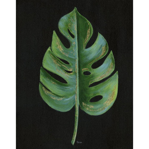 Midnight Black Modern Wood Framed Art Print with Double Matting by Tava Studios