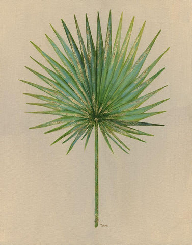 Oasis I White Modern Wood Framed Art Print with Double Matting by Tava Studios
