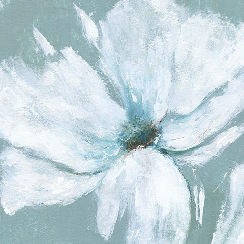 Summer Breeze White Modern Wood Framed Art Print with Double Matting by Tava Studios