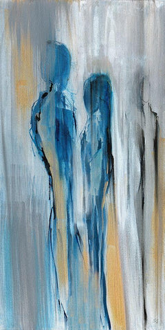 Just A Memory I White Modern Wood Framed Art Print with Double Matting by Jill, Susan