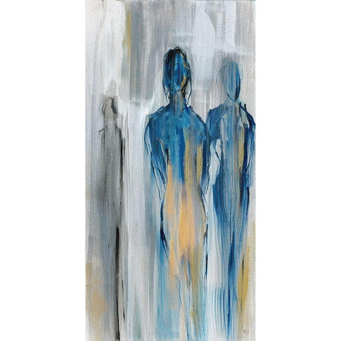 Just A Memory II Black Modern Wood Framed Art Print with Double Matting by Jill, Susan