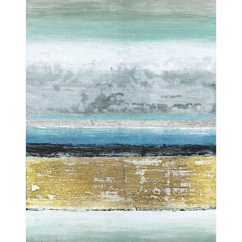 Eclipse White Modern Wood Framed Art Print by Tava Studios