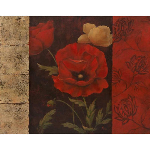 Garden Treasure II White Modern Wood Framed Art Print by Nan