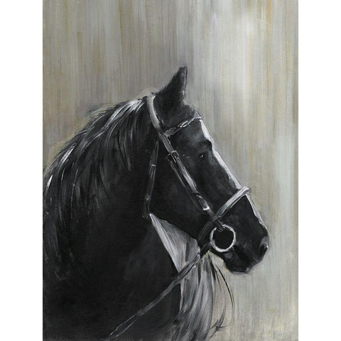 Midnight Thunder White Modern Wood Framed Art Print by Swatland, Sally