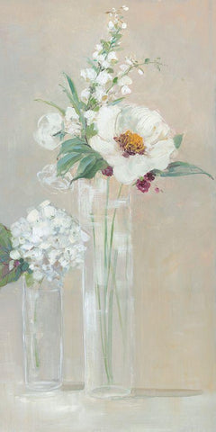 Select Blooms White Modern Wood Framed Art Print with Double Matting by Swatland, Sally