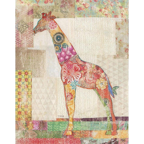 Gifaffe Montage White Modern Wood Framed Art Print by Tava Studios