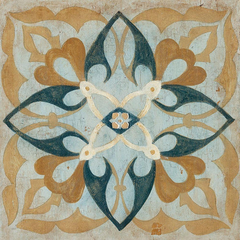 Villa Umbra III Gold Ornate Wood Framed Art Print with Double Matting by Tava Studios