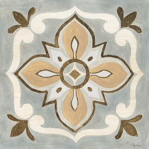 Mattonella III White Modern Wood Framed Art Print with Double Matting by Tava Studios