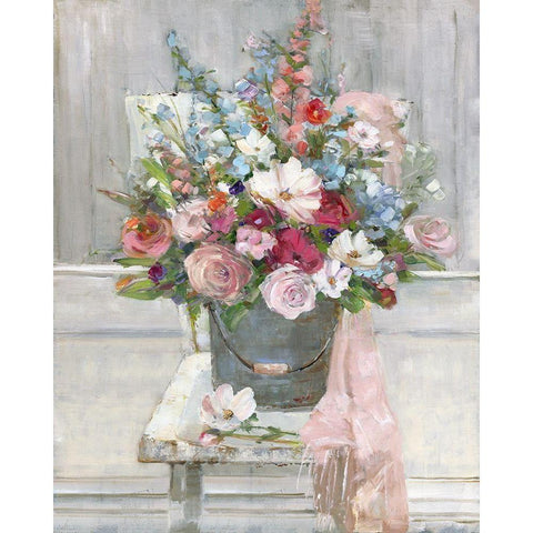 Sit Down for a Spell White Modern Wood Framed Art Print by Swatland, Sally