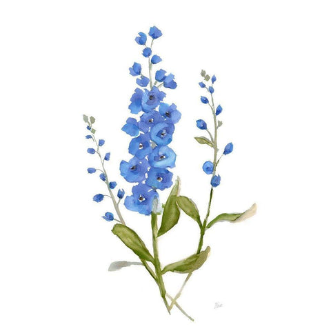 Petite Botanical I White Modern Wood Framed Art Print by Nan