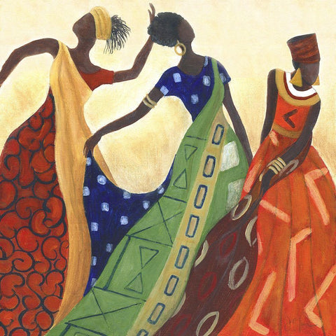 Women of Marrakesh I Gold Ornate Wood Framed Art Print with Double Matting by Tava Studios