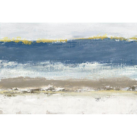 Blue Skies Black Modern Wood Framed Art Print with Double Matting by Tava Studios