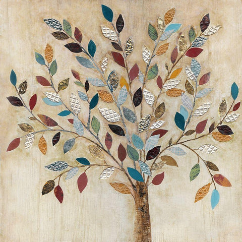 Whimsical Wood White Modern Wood Framed Art Print with Double Matting by Tava Studios