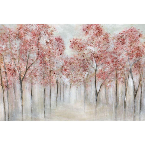 Blushing Spring Gold Ornate Wood Framed Art Print with Double Matting by Tava Studios