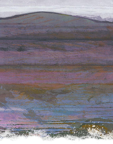 Majestic Mountains I White Modern Wood Framed Art Print with Double Matting by Jill, Susan