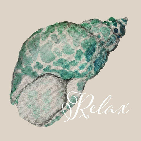 Relax Black Modern Wood Framed Art Print with Double Matting by Tava Studios