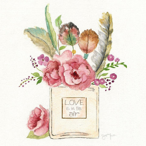 Boho Bouquet II Gold Ornate Wood Framed Art Print with Double Matting by Tava Studios