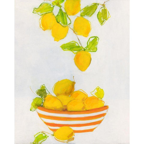 Lemonlicious White Modern Wood Framed Art Print by Swatland, Sally
