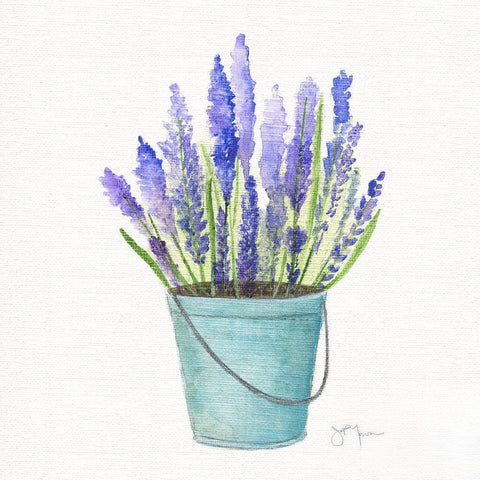 Herbes en Pot II White Modern Wood Framed Art Print with Double Matting by Tava Studios