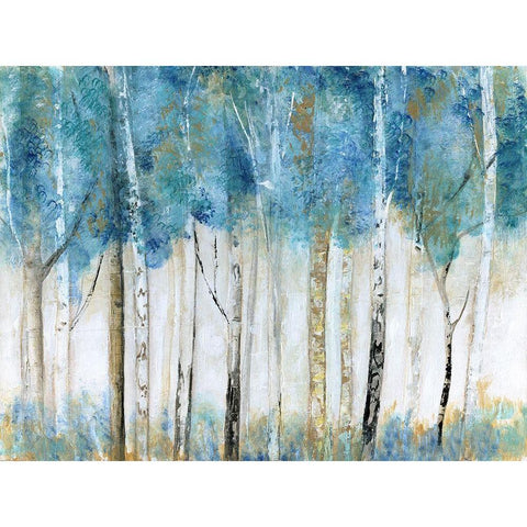 Magical Wood Black Modern Wood Framed Art Print with Double Matting by Tava Studios