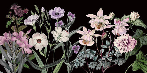 Garden Array White Modern Wood Framed Art Print with Double Matting by Jill, Susan