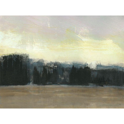 Mountain Frost White Modern Wood Framed Art Print by Jill, Susan