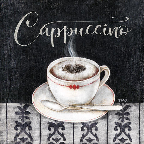 Specialty Cappuccino White Modern Wood Framed Art Print with Double Matting by Tava Studios