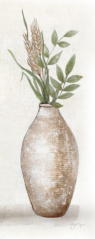 Meadow Picks I White Modern Wood Framed Art Print with Double Matting by Tava Studios