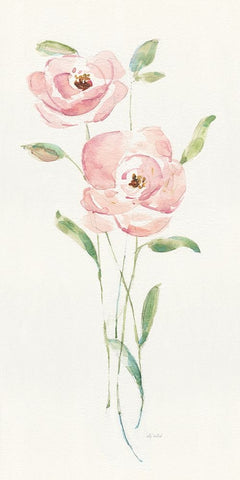 Flower Candy I White Modern Wood Framed Art Print with Double Matting by Swatland, Sally