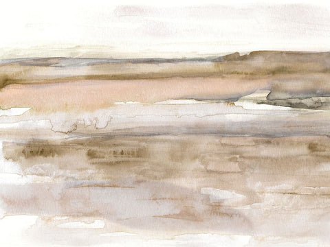 Sunset Bay White Modern Wood Framed Art Print with Double Matting by Swatland, Sally