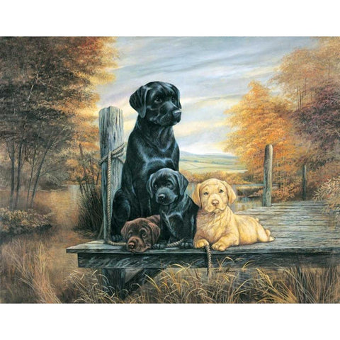 Change of Seasons Gold Ornate Wood Framed Art Print with Double Matting by Manning, Ruane