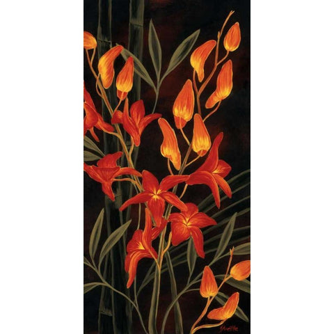 Tropical Glow White Modern Wood Framed Art Print by St. Amant, Yvette