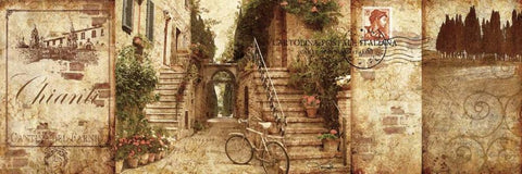 Tuscany White Modern Wood Framed Art Print with Double Matting by Mallett, Keith