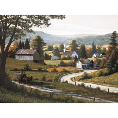 Childhood Memories White Modern Wood Framed Art Print by Saunders, Bill