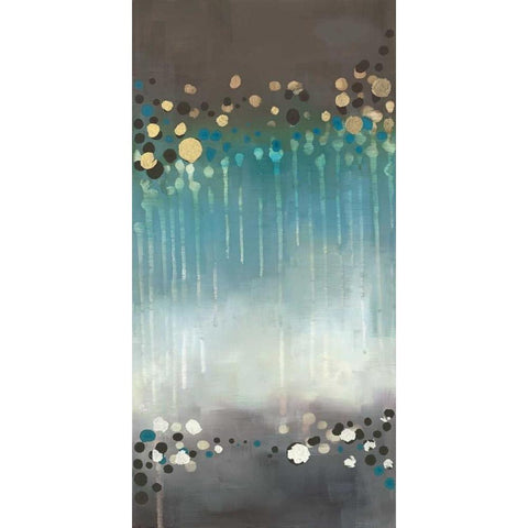 Spot of Rain I Black Modern Wood Framed Art Print by Maitland, Laurie