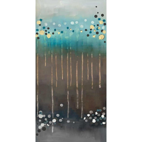Spot of Rain II Black Modern Wood Framed Art Print by Maitland, Laurie