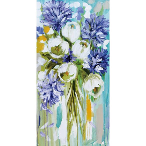 Summer Glow Black Modern Wood Framed Art Print with Double Matting by Brooks, Amanda J.