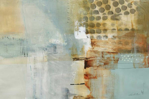 A Million Times Apart White Modern Wood Framed Art Print with Double Matting by Barnes, Natasha