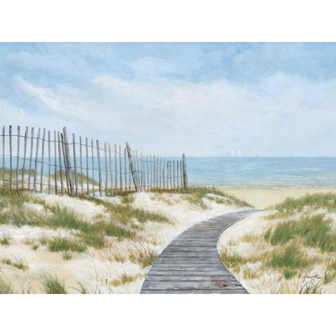 Breezing Up Black Modern Wood Framed Art Print with Double Matting by Fisk, Arnie